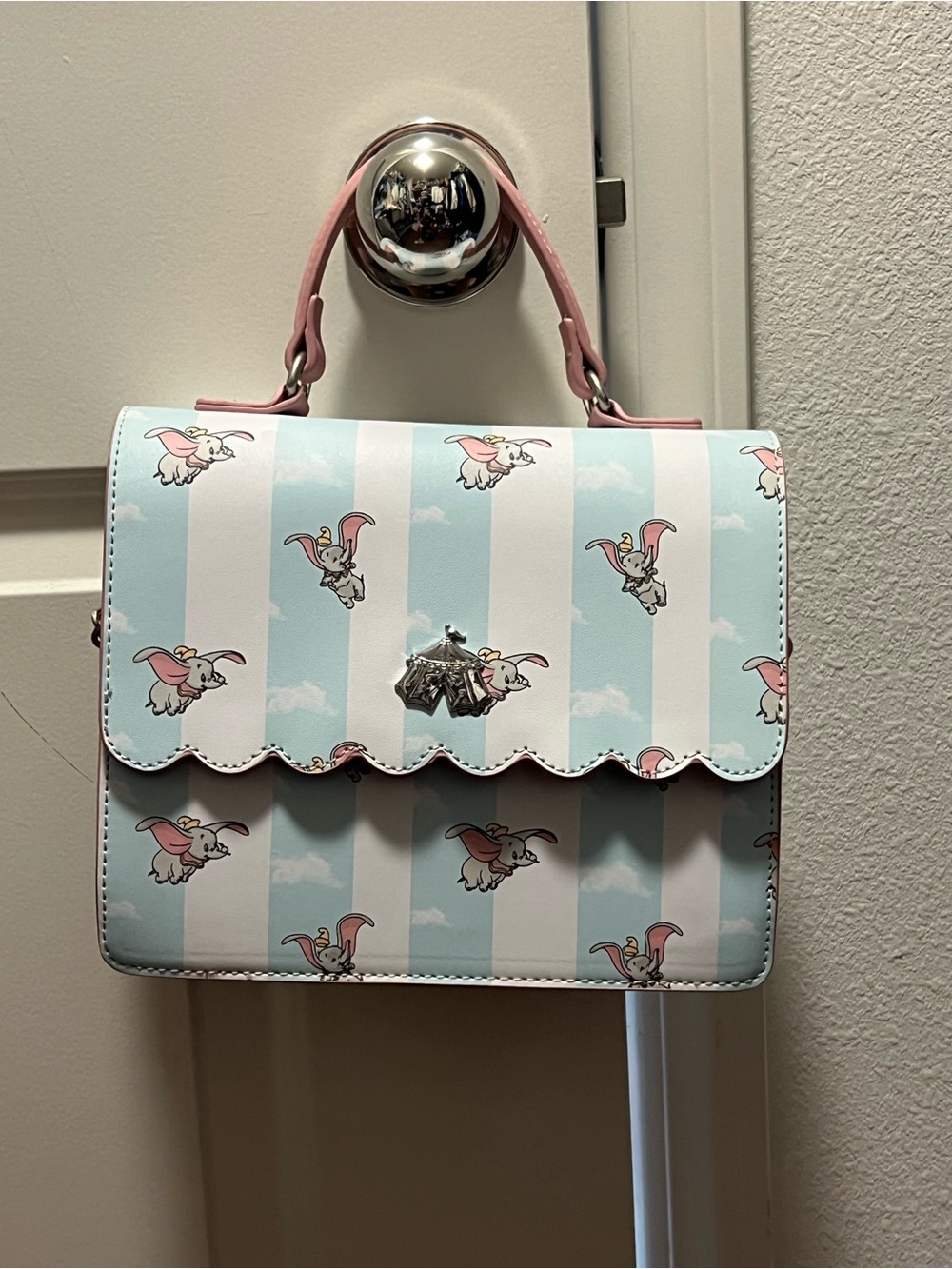 Loungefly Disney Dumbo Stripe Crossbody Bag